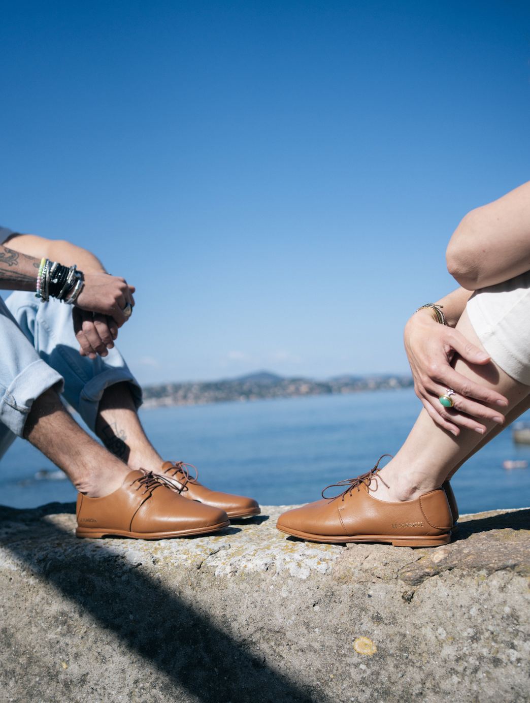 Chaussures Le Plagiste camel homme et femme